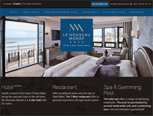 Tablet Screenshot of hotel-le-nouveau-monde.fr